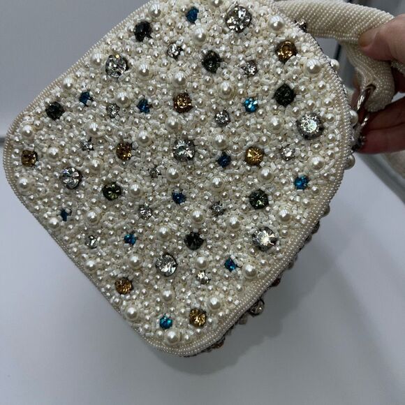Vintage Addiction From a Distant Time Fully Beaded and Prong Set Rhinestone Bag - Picture 7 of 15